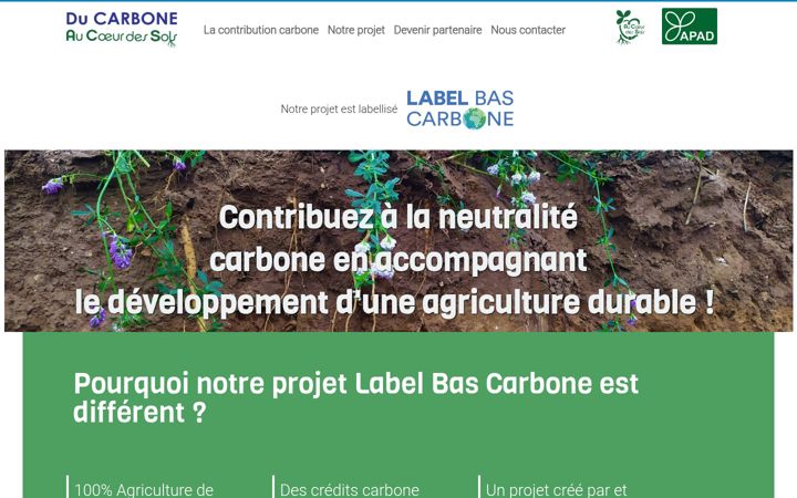 Screenshot of ducarboneaucoeurdessols.fr
