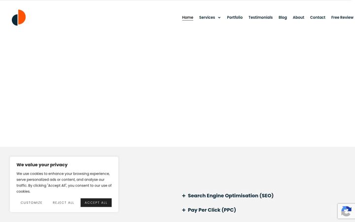 Screenshot stránky ducard.co.uk