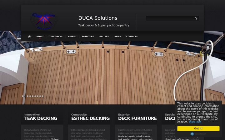 Screenshot of ducasolutions.com