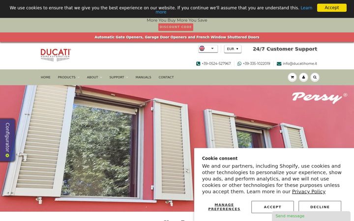Screenshot του ducatihome.it