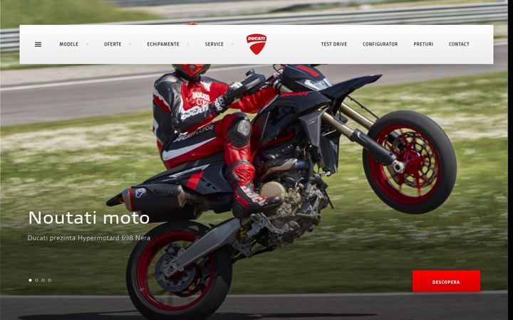 Képernyőkép: ducatiromania.ro