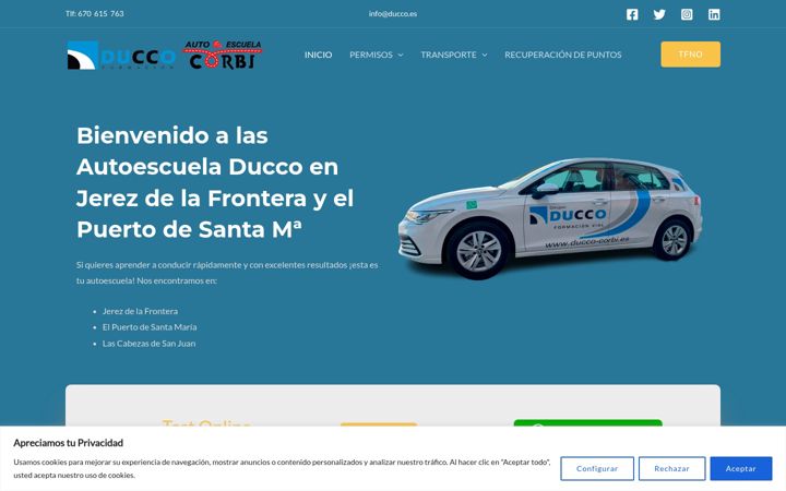 Captură de ecran a ducco-corbi.es
