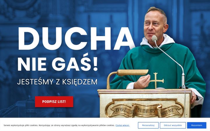 Snímek obrazovky duchaniegas.pl