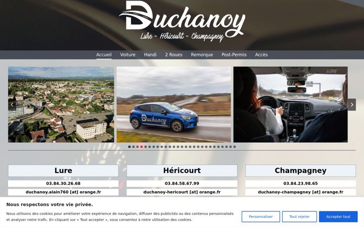 Ekrānuzņēmums no duchanoy.fr