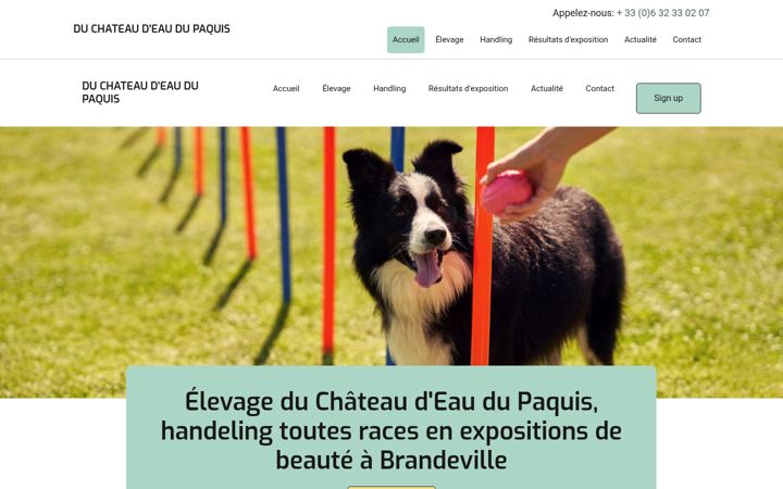 Ekrānuzņēmums no duchateaudeaudupaquis.fr