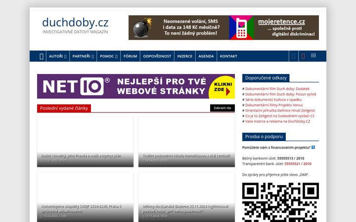 Screenshot ta' duchdoby.cz
