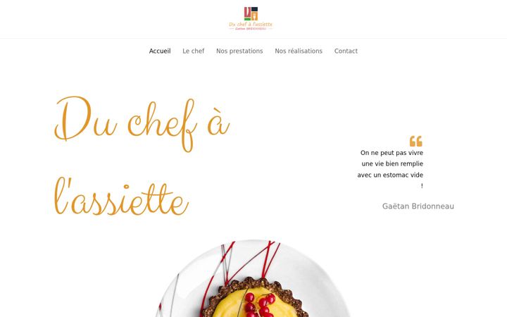 Screenshot of duchefalassiette.fr