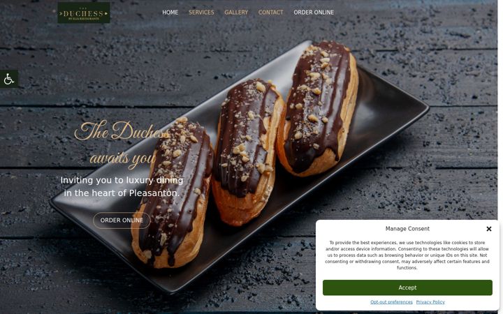 Screenshot of duchesspleasanton.com