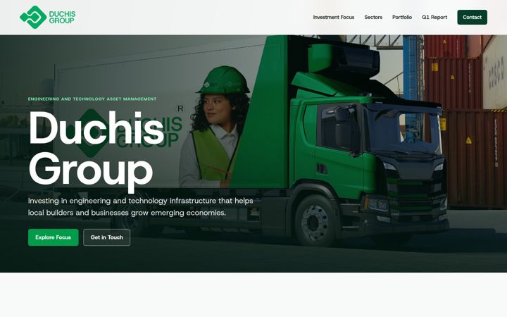 Screenshot of duchisgroup.com
