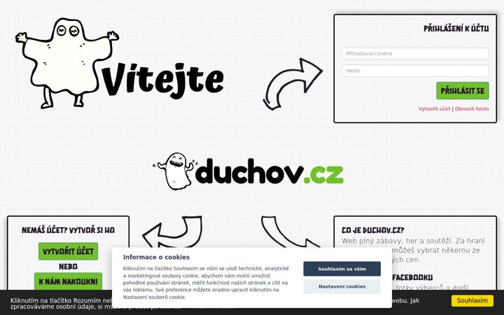 Screenshot ta' duchov.cz