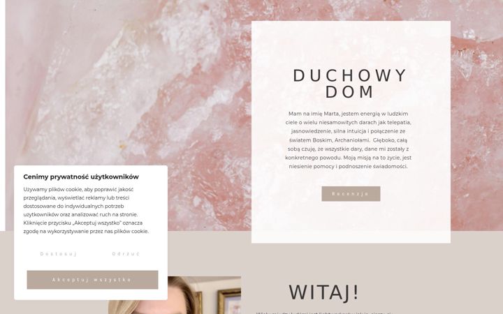 Snímek obrazovky duchowydom.pl