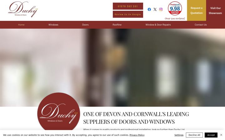 Captura de pantalla de duchyltd.net