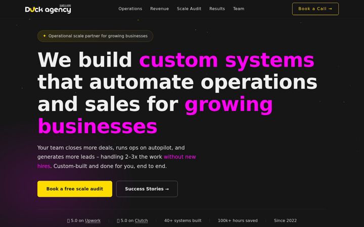 Screenshot of duck-agency.com