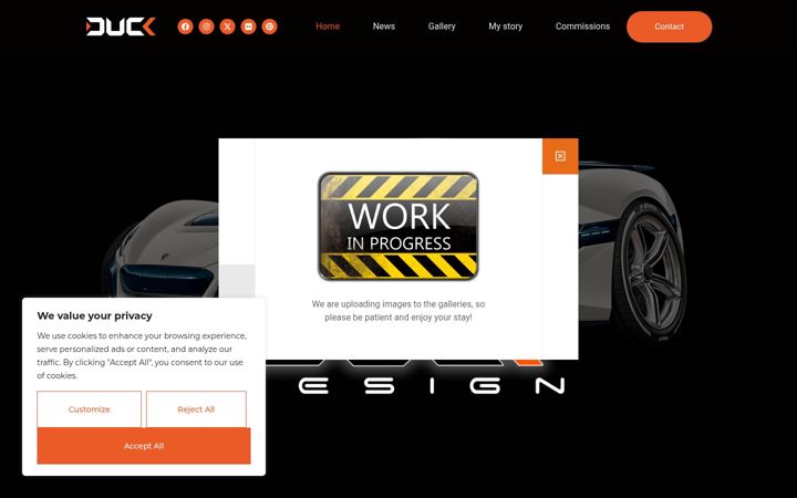 Screenshot of duck-design.com