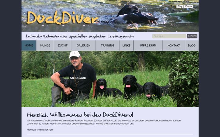 Screenshot of duck-diver.de