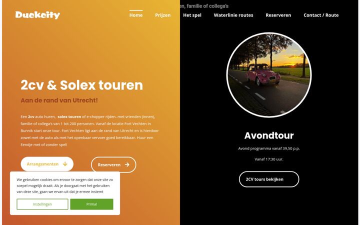 Screenshot di duckcityfun.nl