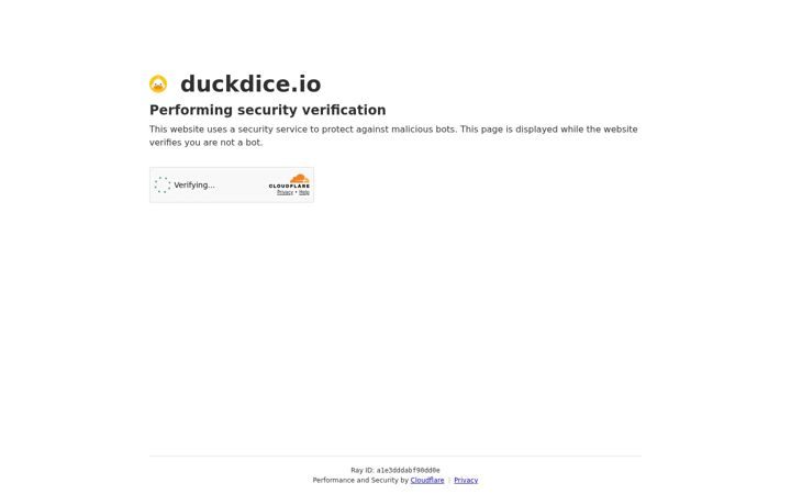 Screenshot of duckdice.io