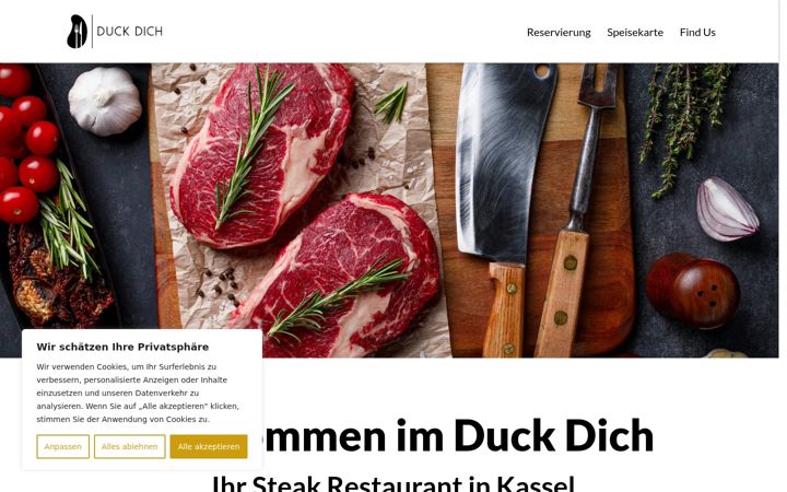 Screenshot of duckdichkassel.de