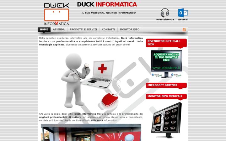 Skærmbillede af duckinformatica.it