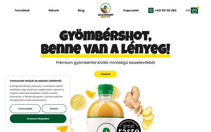 Képernyőkép: duckinger.hu