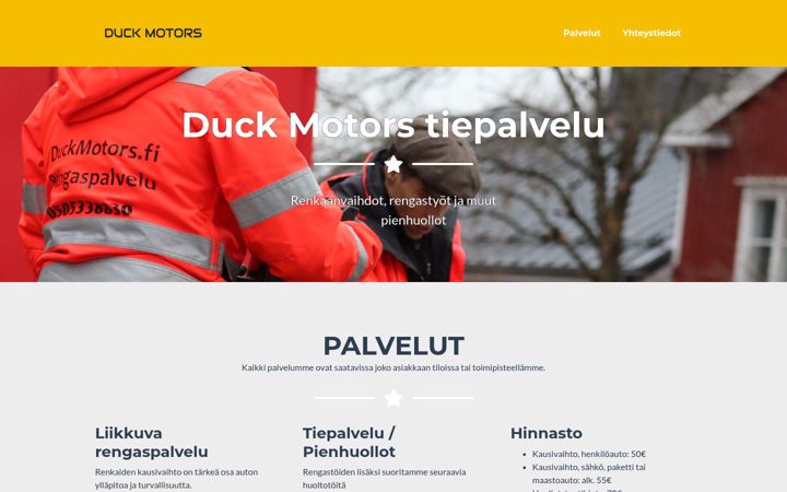 Screenshot di duckmotors.fi