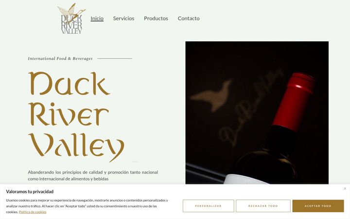Screenshot of duckrivervalley.com