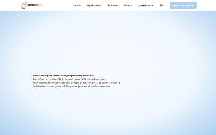 Screenshot di ducksback.fi