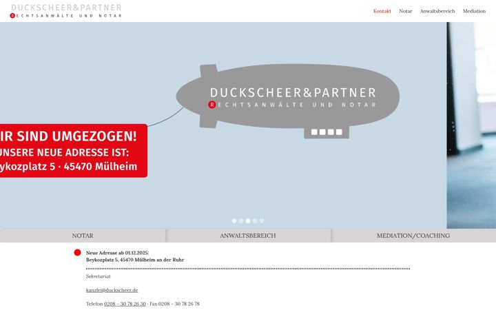 Screenshot of duckscheer.de