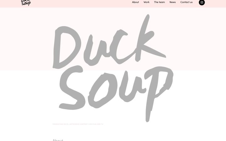 Screenshot of ducksoupfilms.com
