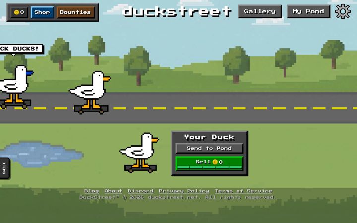 Screenshot ta' duckstreet.net