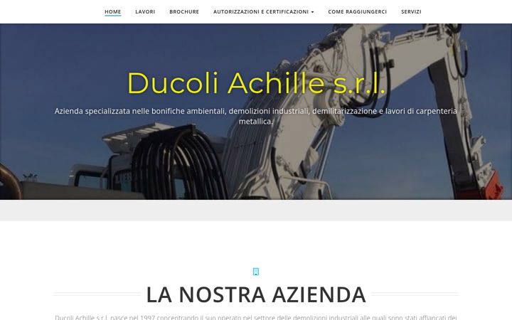 Captură de ecran a ducoliachille.com