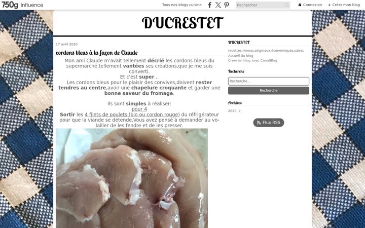 Screenshot of ducrestet.com