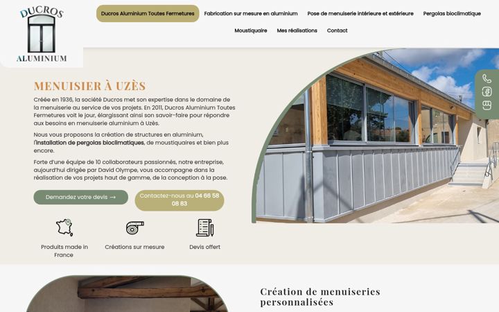 Screenshot of ducros-atf.fr