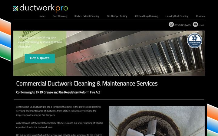 Képernyőkép: ductworkpro.co.uk