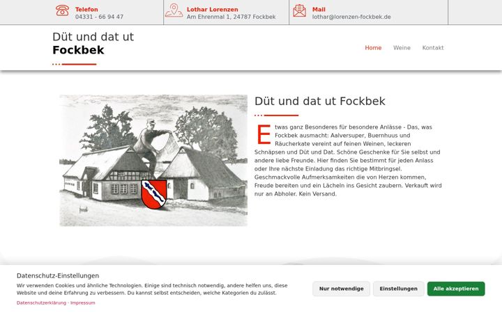 Screenshot of dud-fockbek.de