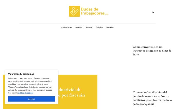 Screenshot of dudasdetrabajadores.com