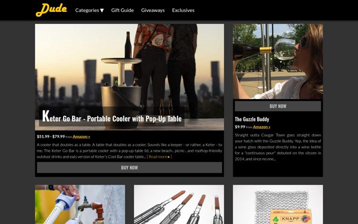 Screenshot of dudeiwantthat.com