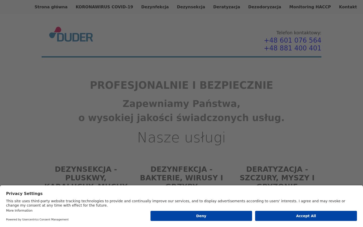 Képernyőkép a bármilyen interakció előtt megjelenő hozzájárulási bannerről