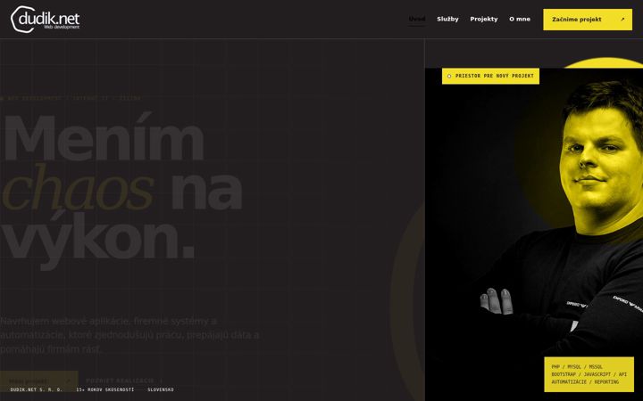 Captura de pantalla de dudik.net