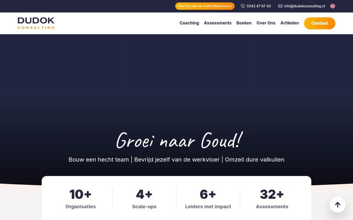 Screenshot di dudokconsulting.nl