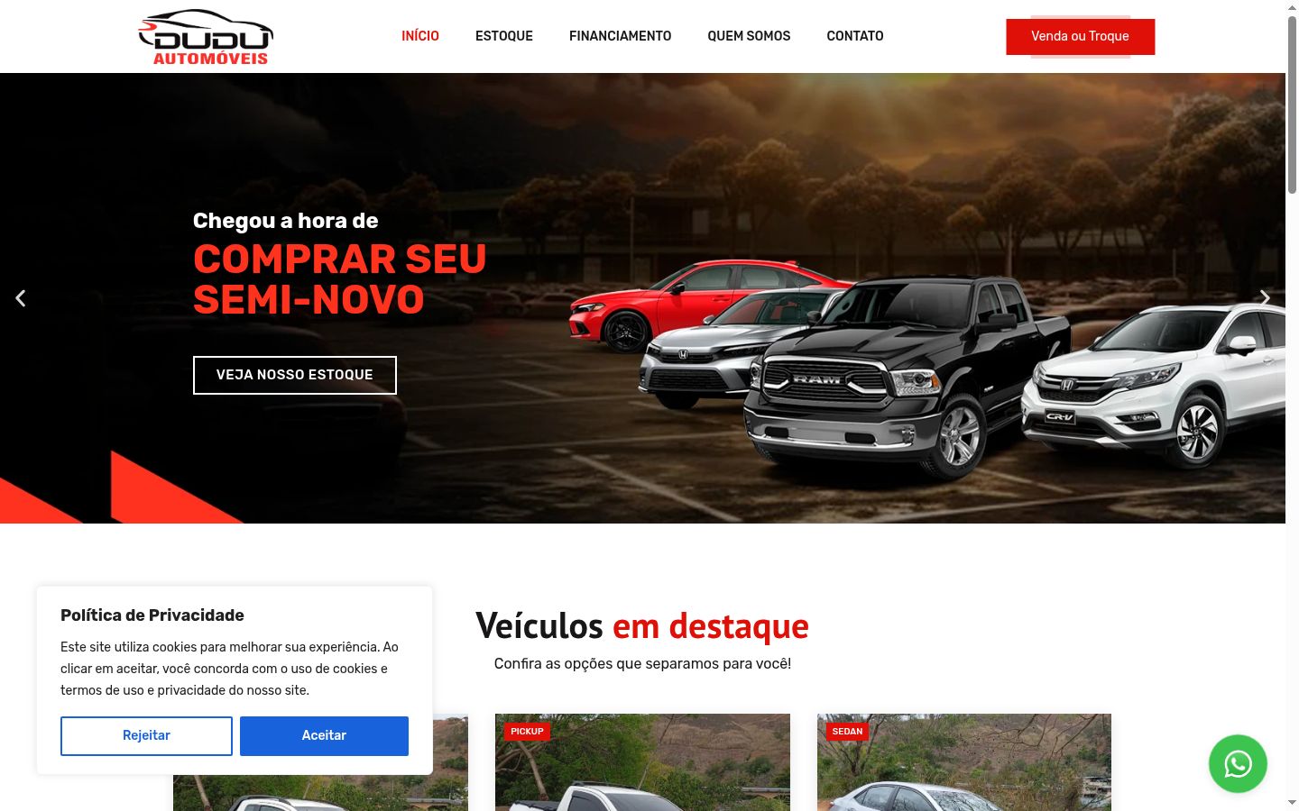 Képernyőkép a bármilyen interakció előtt megjelenő hozzájárulási bannerről