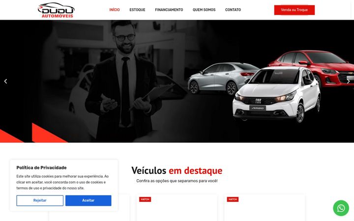 Snimka zaslona za duduautomoveispn.com.br