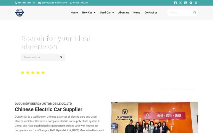 Screenshot of duducars.com