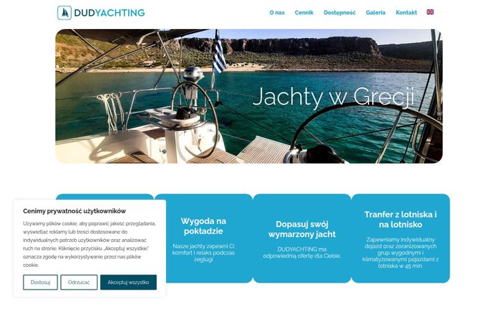Screenshot of dudyachting.com