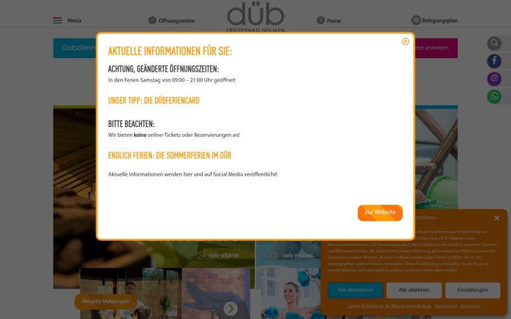 Screenshot of dueb.de