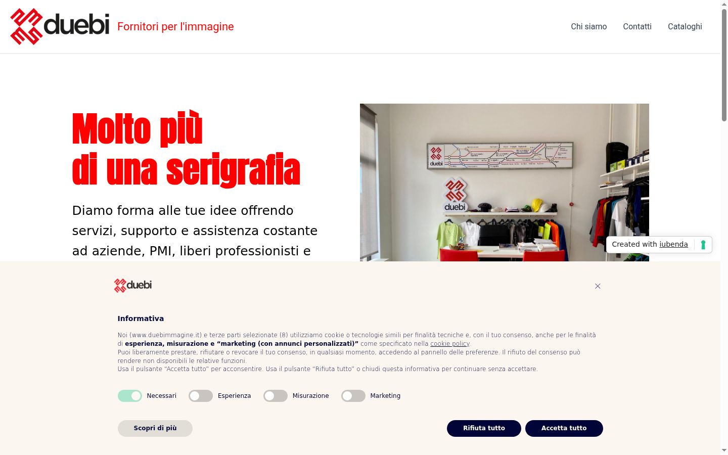 Képernyőkép a bármilyen interakció előtt megjelenő hozzájárulási bannerről
