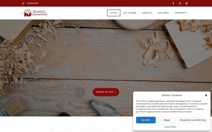 Screenshot of dueccilinearredo.com
