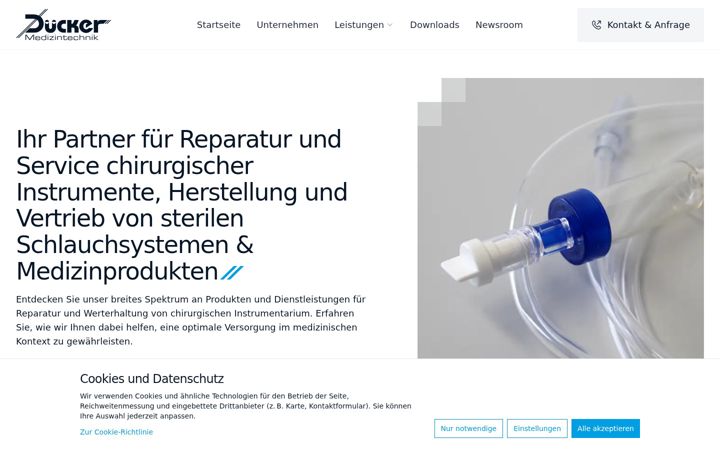 Screenshot of duecker-medizintechnik.de