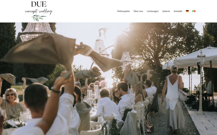 Screenshot of dueconceptwedding.com