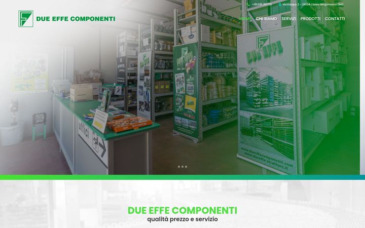 Screenshot of dueeffecomponenti.com